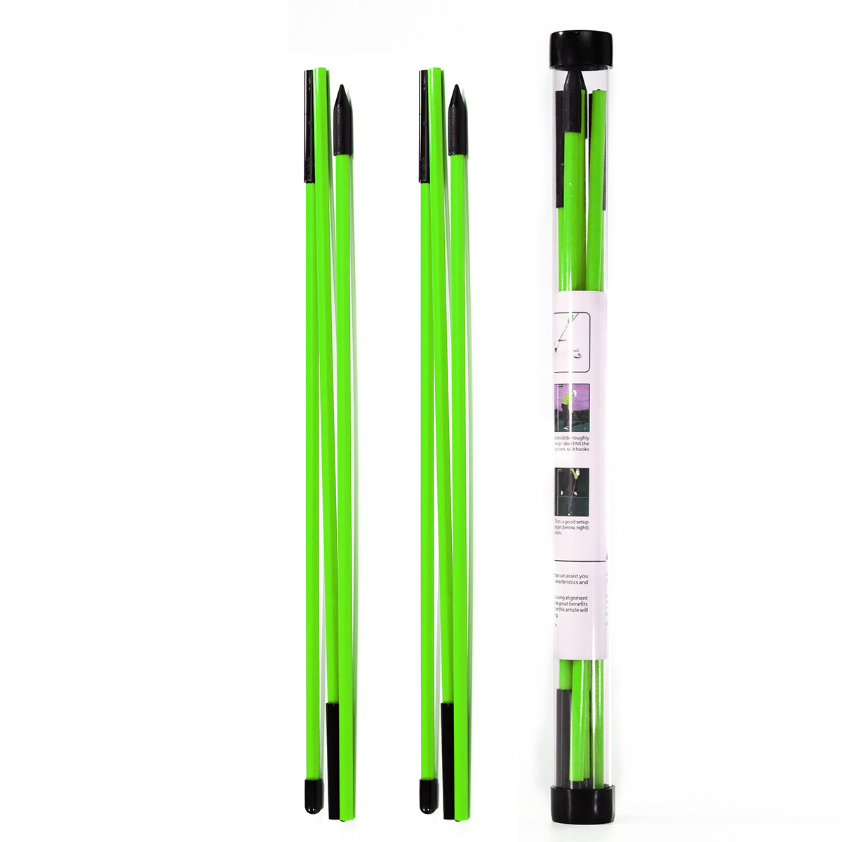 Custom Cover Practice Rods Golf Swing Trainer Aid Tools Golf Alignment Sticks 48" Golf Practice Training Aid Accessories 