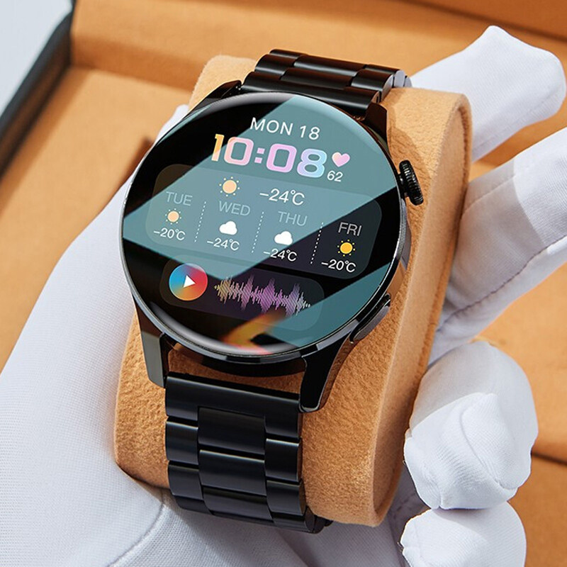 for Phone Xiaomi Huawei Android ECG Smart Watch Men Android 2022 Bluetooth Call Smartwatch Blood Pressure Heart Rate Men Fitness