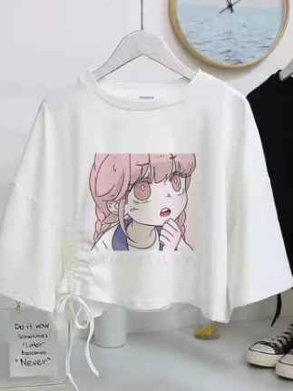 Summer Women T Shirt Casual O-Neck Short Sleeve Printed Short Tee Girls Kwaii Cute Bow Loose Tops Female Graphic White t shirt
